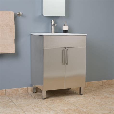 stainless steel bathroom vanity cabinet